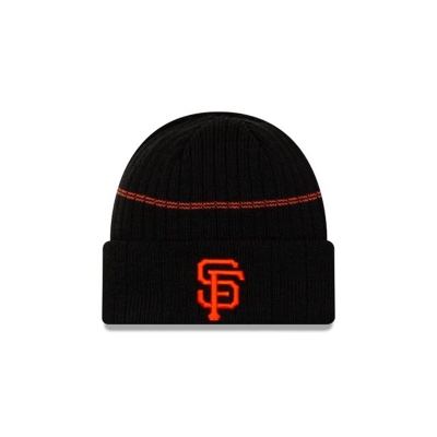 Black San Francisco Giants Hat - New Era MLB Sport Knit Beanie USA0186274